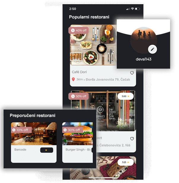 aplikacija za restorane